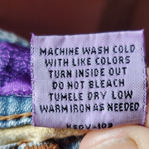 Gypsy Jeans RARE VINTAGE 70'S Striped Women's Flare Jeans - Picture 4 of 15